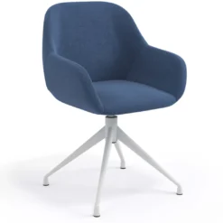 Silla de reuniones Moon Base de aluminio giratoria