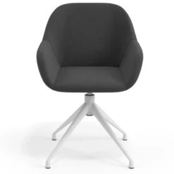 Silla de reuniones Moon Base de aluminio giratoria