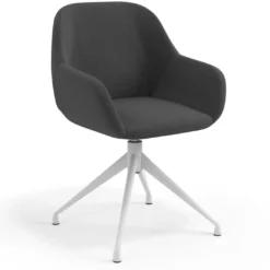 Silla de reuniones Moon Base de aluminio giratoria