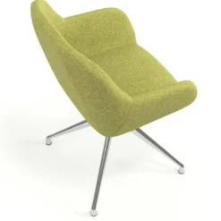 Silla de reuniones Moon Base de aluminio giratoria