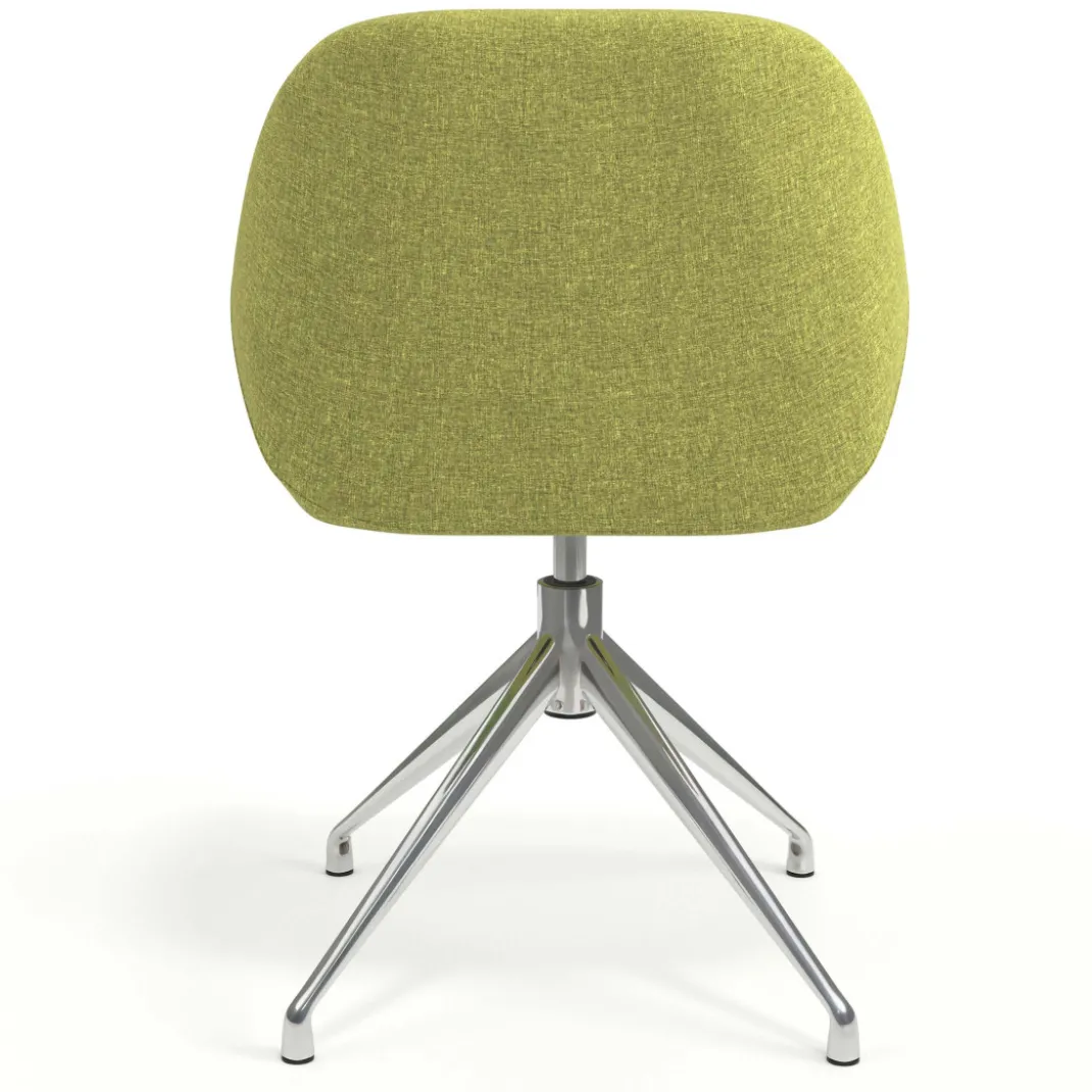 Silla de reuniones Moon Base de aluminio giratoria