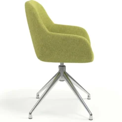 Silla de reuniones Moon Base de aluminio giratoria