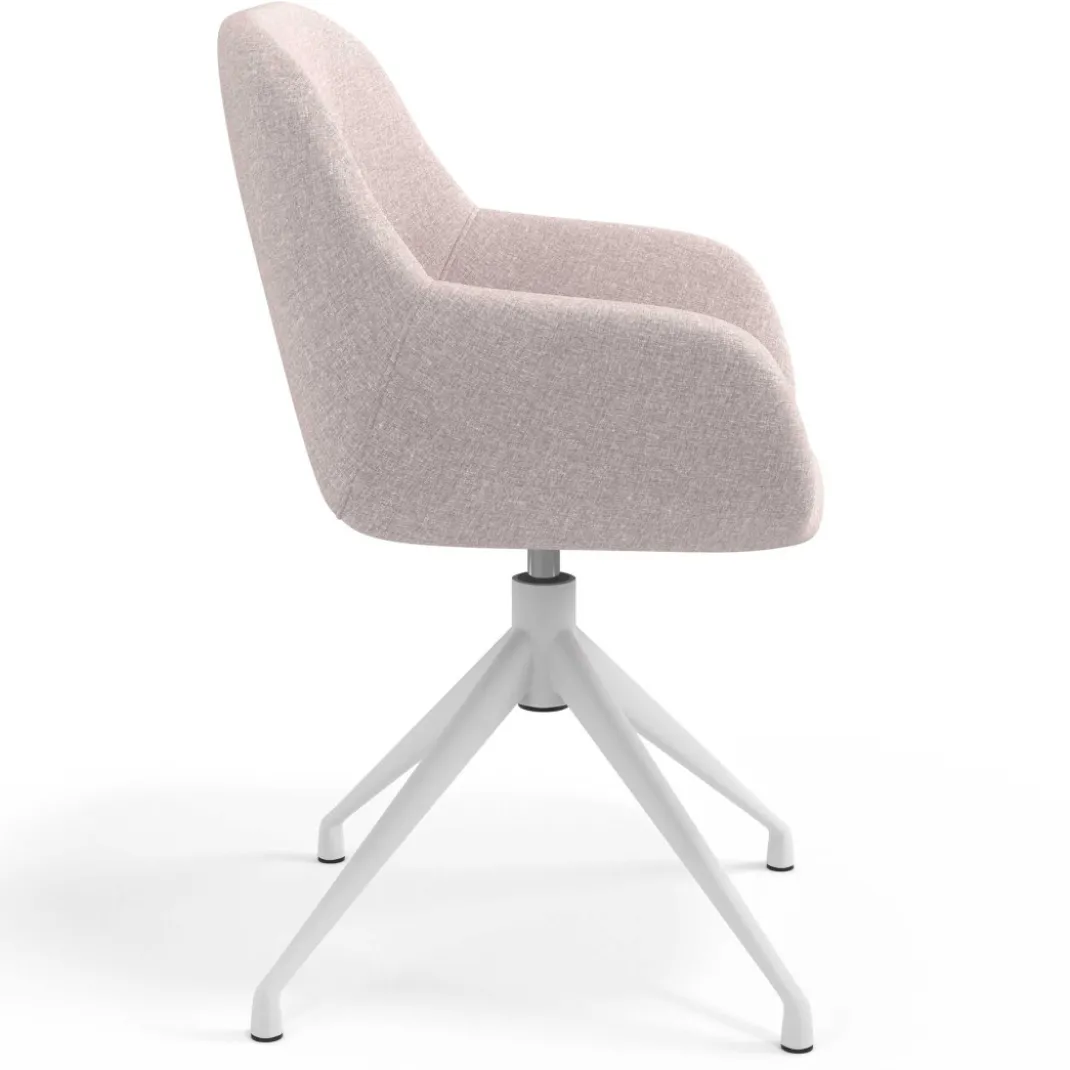 Silla de reuniones Moon Base de aluminio giratoria