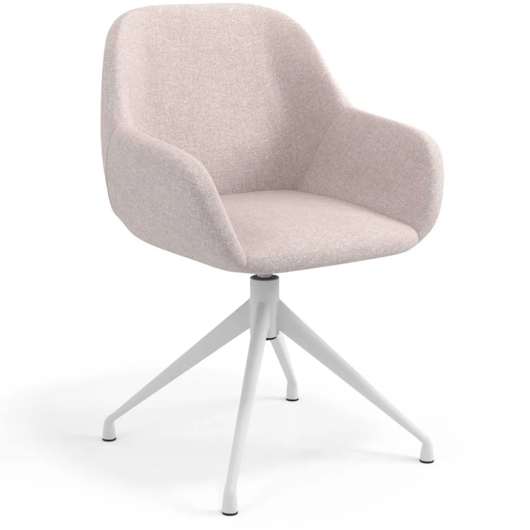 Silla de reuniones Moon Base de aluminio giratoria
