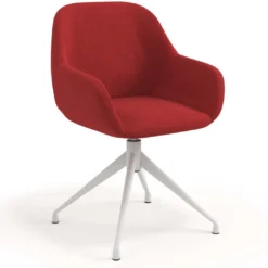Silla de reuniones Moon Base de aluminio giratoria
