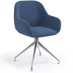 Silla de reuniones Moon Base de aluminio giratoria