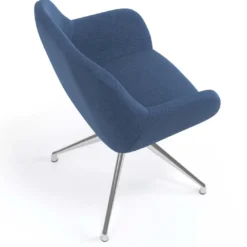 Silla de reuniones Moon Base de aluminio giratoria