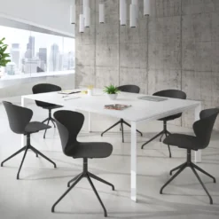 Silla de reuniones Wendy, base piramidal