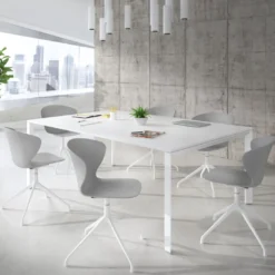 Silla de reuniones Wendy, base piramidal