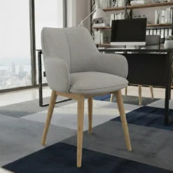 Silla de visitas Gala, estructura 4 patas, base de madera
