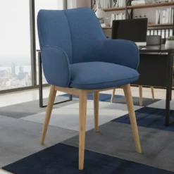 Silla de visitas Gala, estructura 4 patas, base de madera