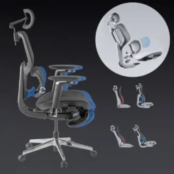 Silla ergonómica de oficina Erghos X2, mecanismo sincronizado