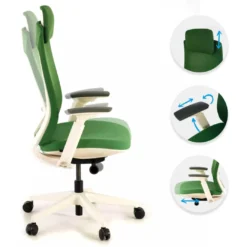 Silla Ergonómica de Oficina Reflect white