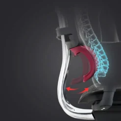 Silla ergonómica Ergohuman Elite, estructura negra