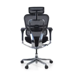 Silla Ergonómica Ergohuman Elite, asiento tapizado, estructura negra