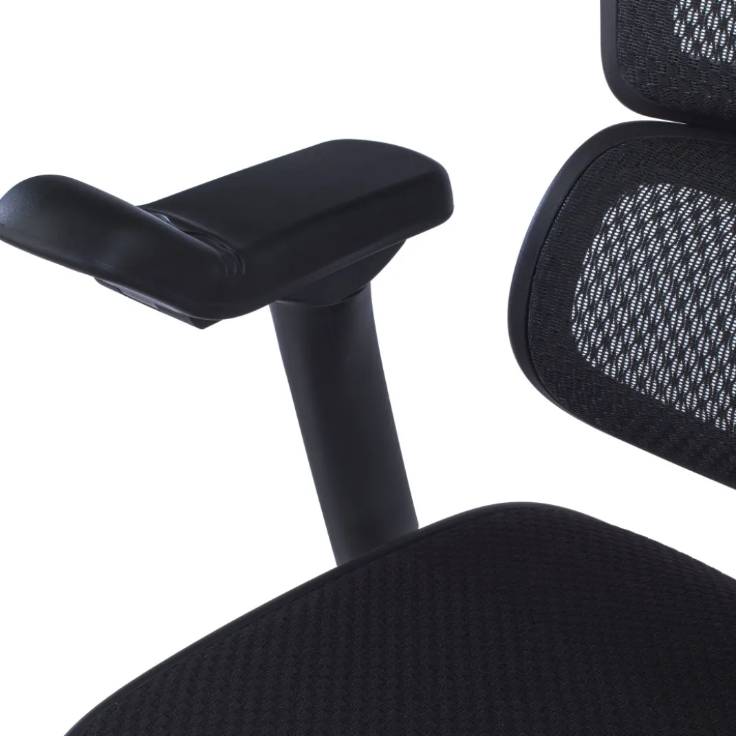 Silla Ergonómica Ergohuman Elite, asiento tapizado, estructura negra