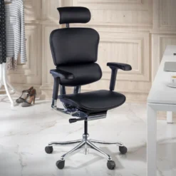 Silla Ergonómica Ergohuman Elite, piel natural