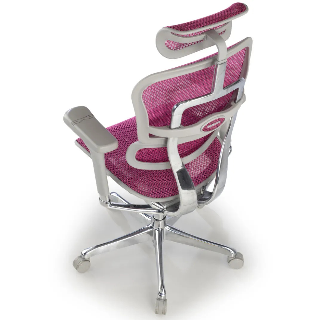 Silla ergonómica Ergohuman Elite, estructura blanca