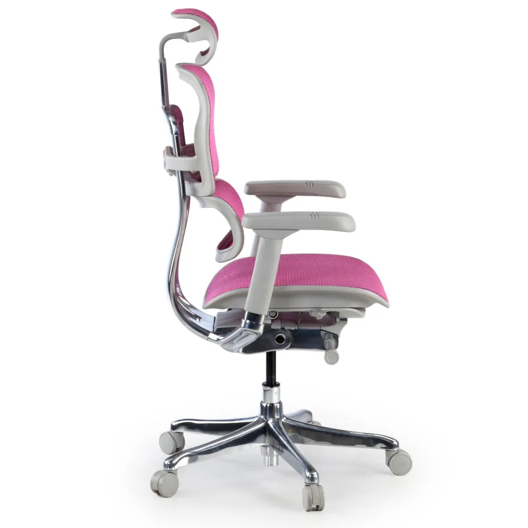 Silla ergonómica Ergohuman Elite, estructura blanca