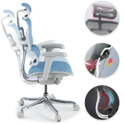 Silla ergonómica Ergohuman gen2, estructura gris