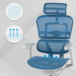 Silla ergonómica Ergohuman gen2, estructura gris