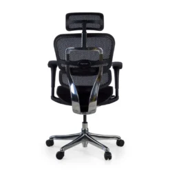 Silla Ergonómica Ergohuman V2, asiento tapizado, estructura negra