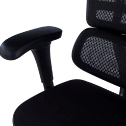 Silla Ergonómica Ergohuman V2, asiento tapizado, estructura negra