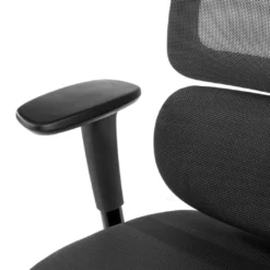 Silla ergonomica Focus, reposacabezas, doble cojin lumbar