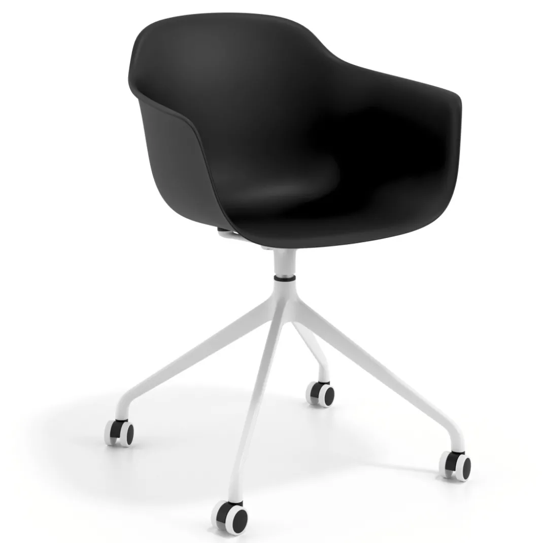 Silla Giratoria Elisa, con ruedas