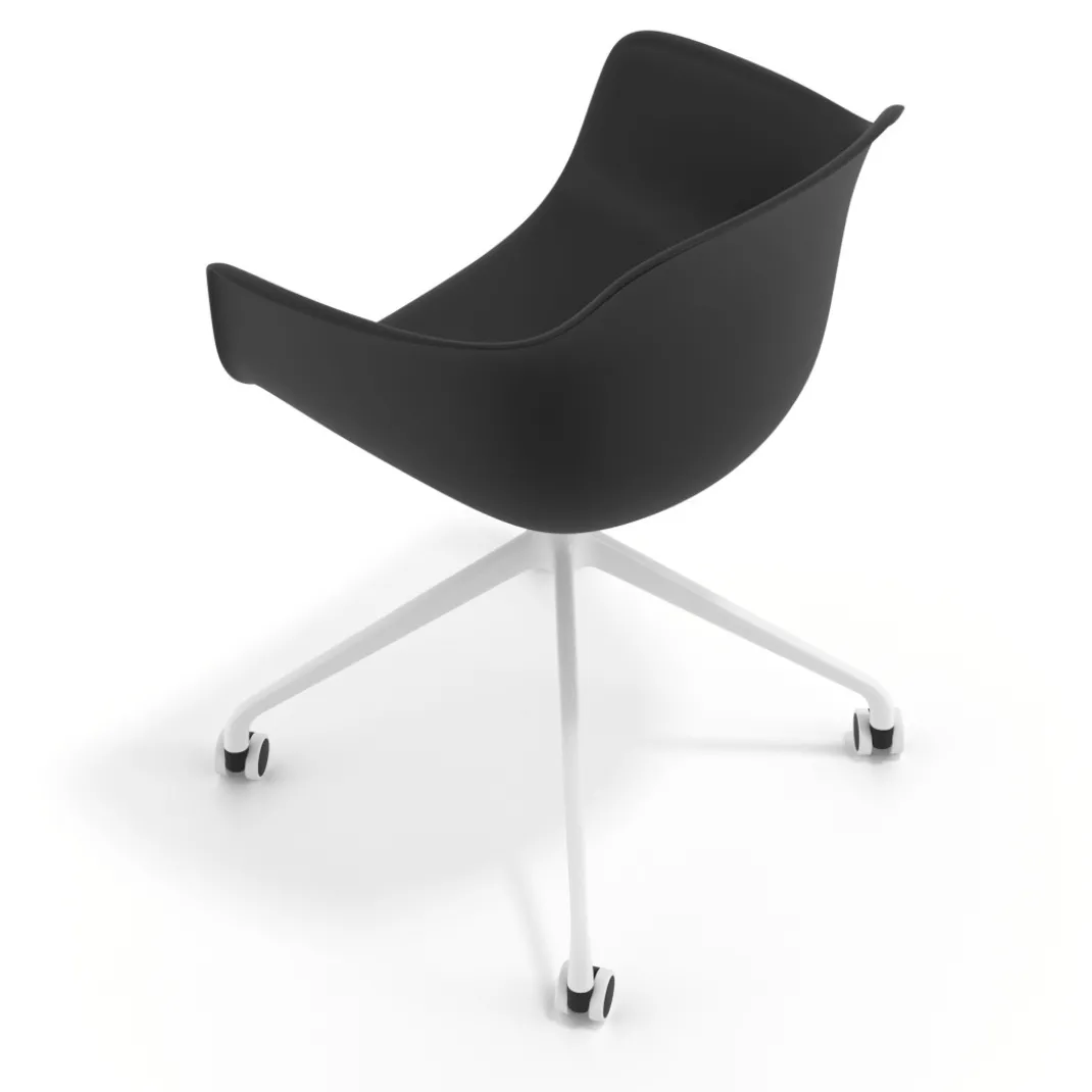Silla Giratoria Elisa, con ruedas