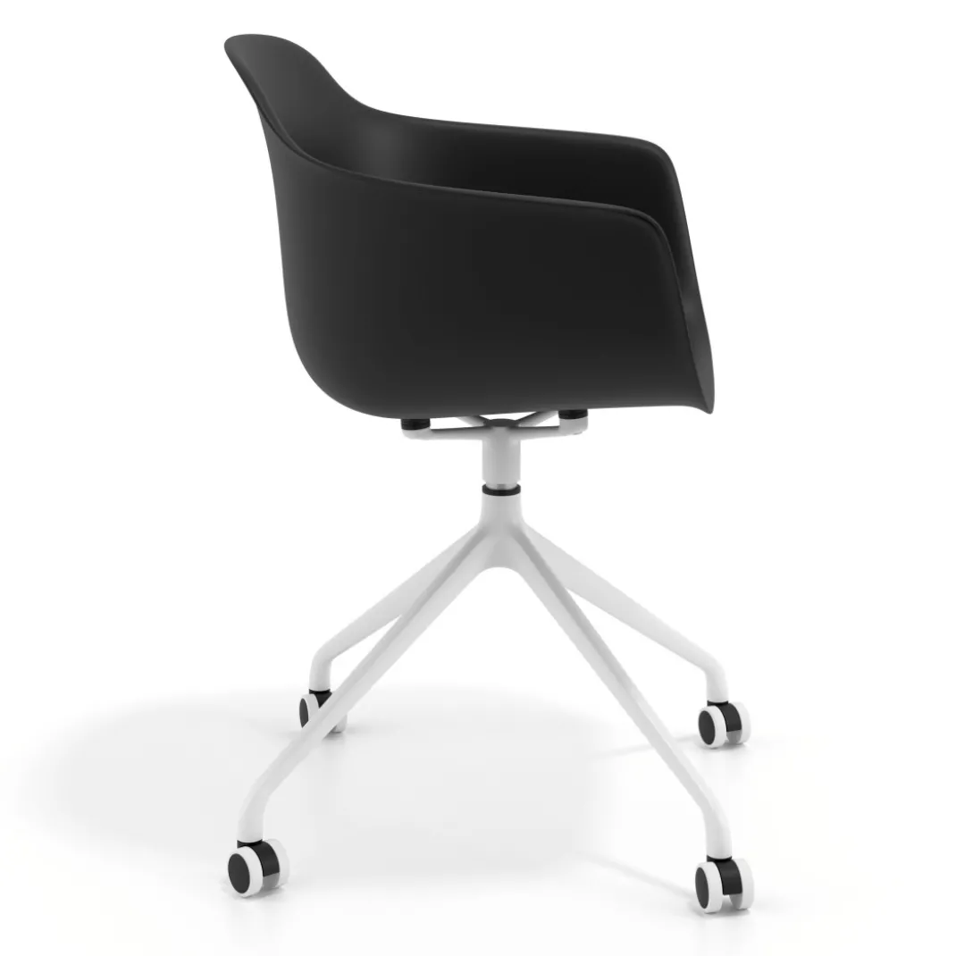 Silla Giratoria Elisa, con ruedas