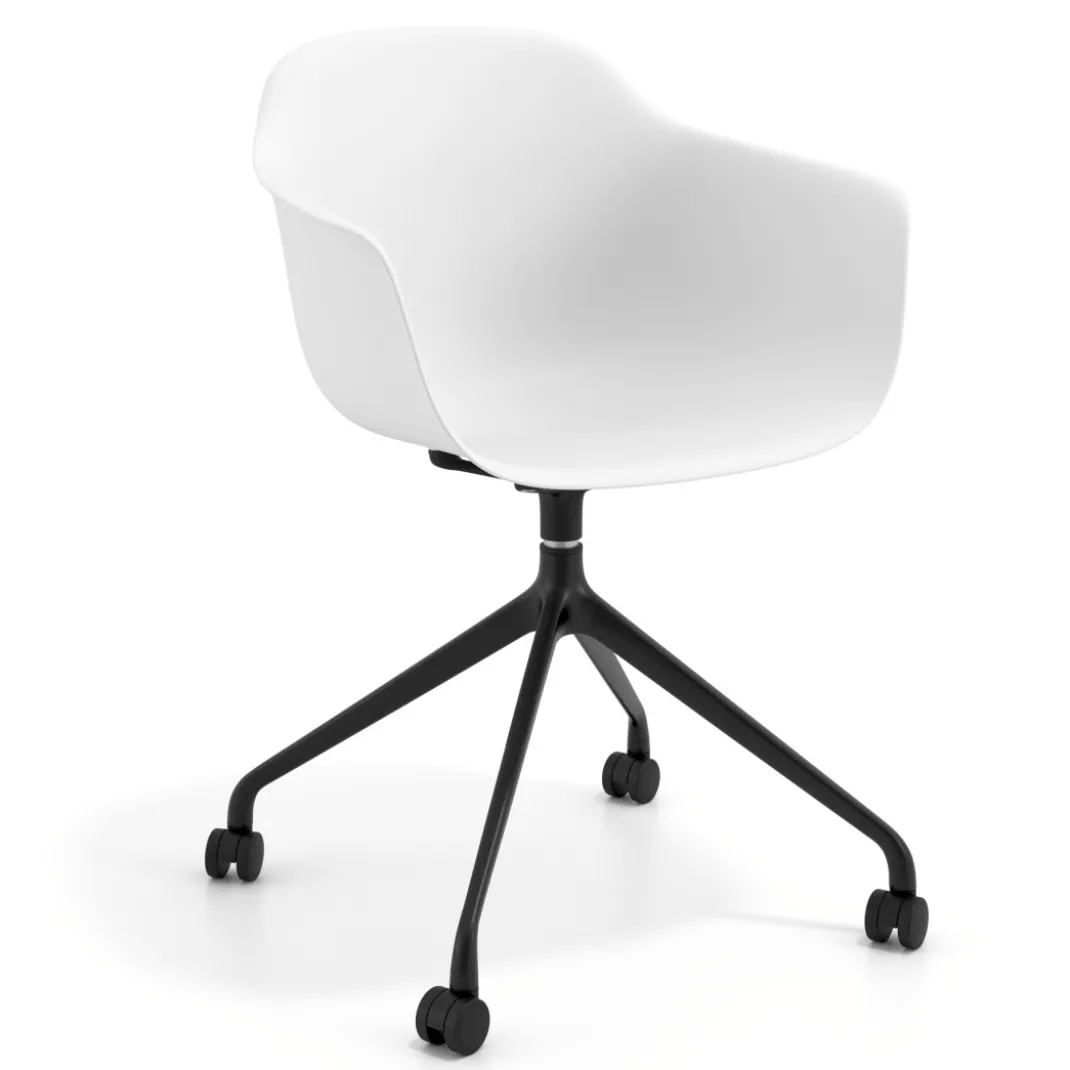 Silla Giratoria Elisa, con ruedas