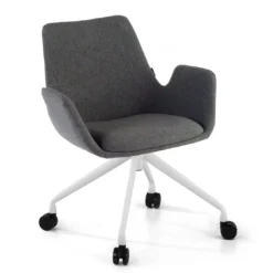 Silla Giratoria Elodie, estructura con ruedas