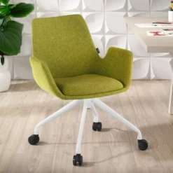 Silla Giratoria Elodie, estructura con ruedas