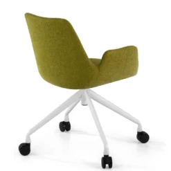 Silla Giratoria Elodie, estructura con ruedas