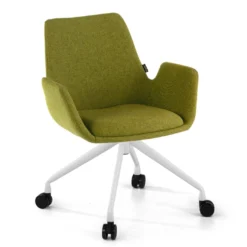 Silla Giratoria Elodie, estructura con ruedas