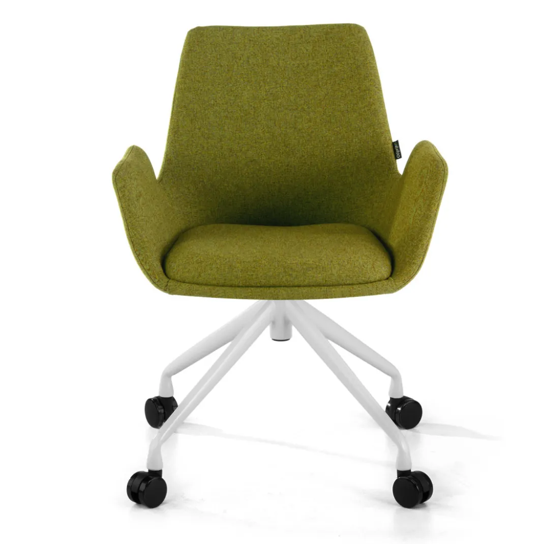 Silla Giratoria Elodie, estructura con ruedas