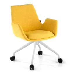 Silla Giratoria Elodie, estructura con ruedas