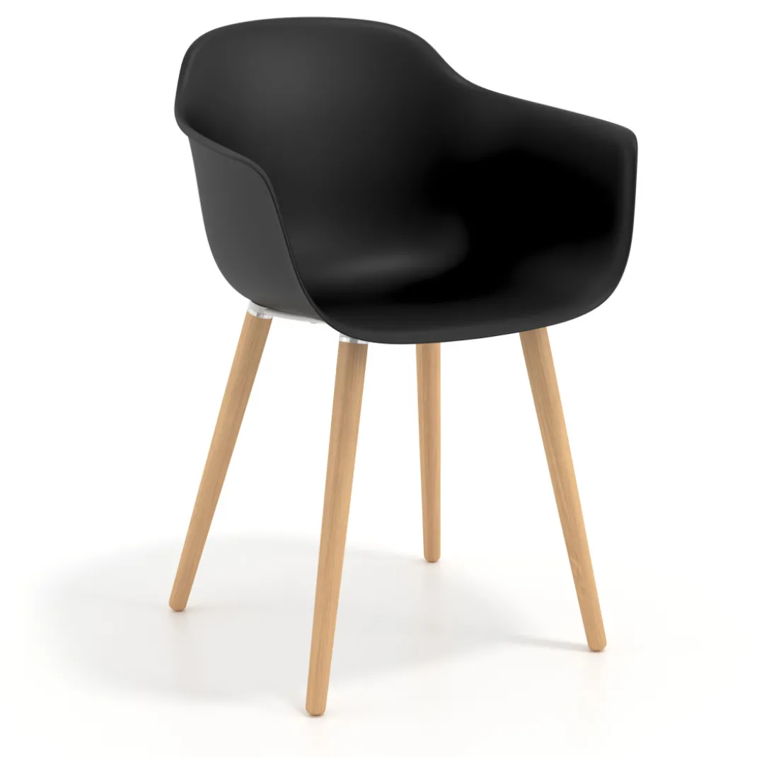 Silla Nórdica Elisa, Patas de madera