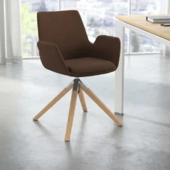 Silla Nórdica Elodie, Patas de madera, Certificada