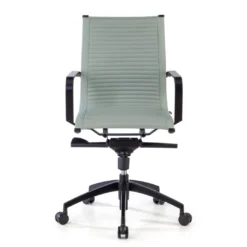 Silla oficina de diseño Croma, respaldo bajo, estructura negra