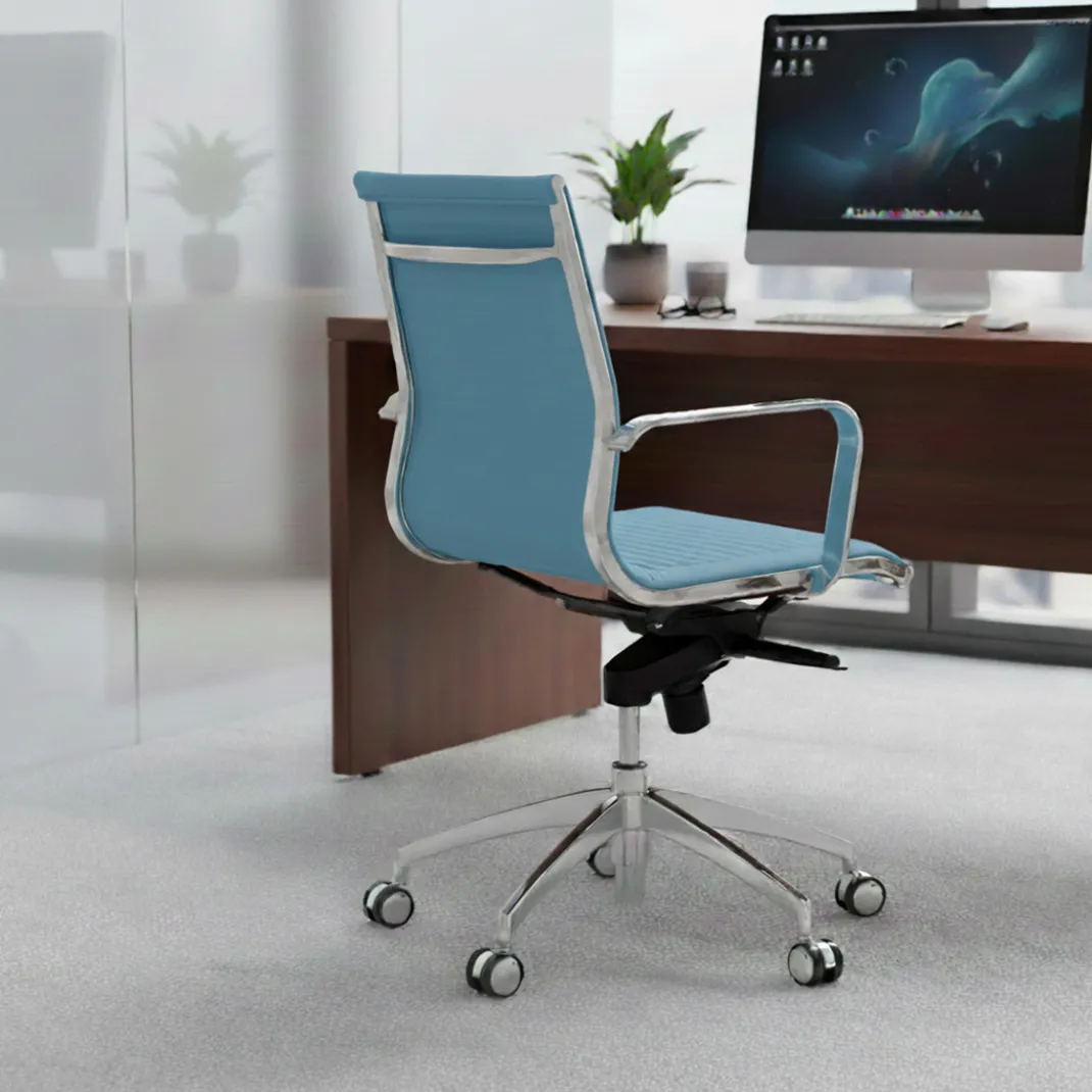 Silla oficina de diseño Croma, respaldo bajo