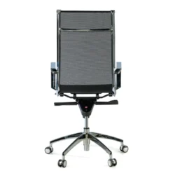 Silla oficina de diseño Croma, respaldo alto, red transpirable