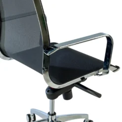 Silla oficina de diseño Croma, respaldo alto, red transpirable