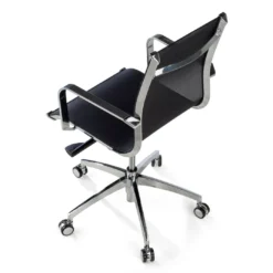 Silla oficina de diseño Croma, respaldo bajo, red transpirable