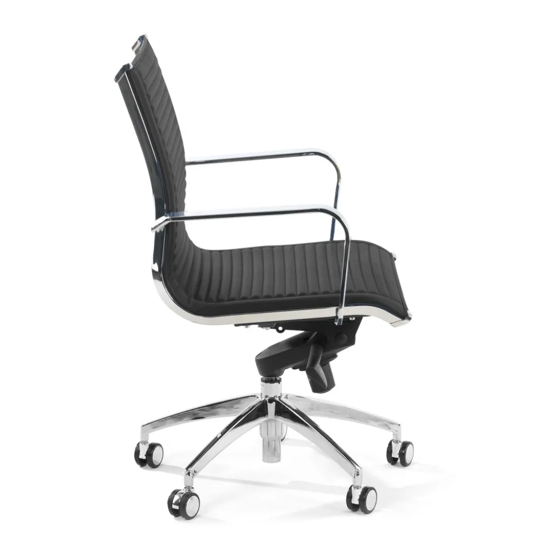 Silla oficina de diseño Croma, respaldo bajo