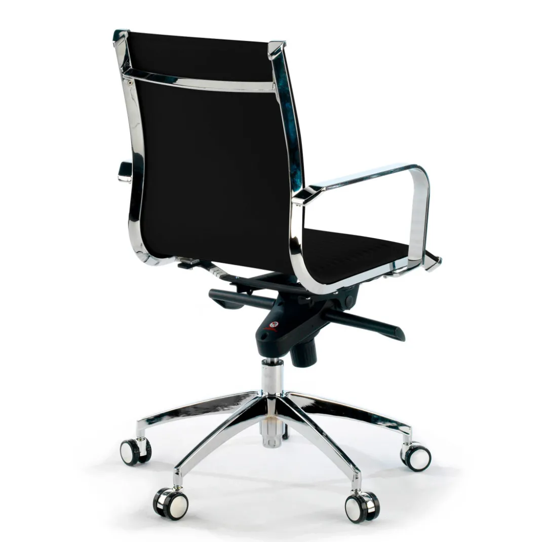Silla oficina de diseño Croma, respaldo bajo