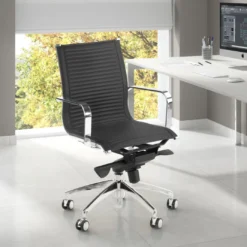 Silla oficina de diseño Croma, respaldo bajo