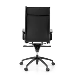 Silla oficina de diseño Croma, respaldo alto, estructura negra