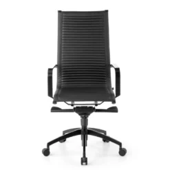 Silla oficina de diseño Croma, respaldo alto, estructura negra